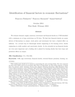Identification of financial factors in economic fluctuations