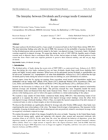 The Interplay between Payout Policies and Debt inside Banking Firms