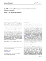 Spatially resolved photoresponse measurements on pentacene thin-film transistors