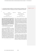 A training based Support Vector Machine technique for blood detection in wireless capsule endoscopy images