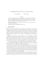 A Minimal Point Theorem in Uniform Spaces