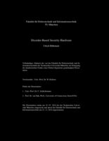 Applications of high-capacity crossbar memories in cryptography