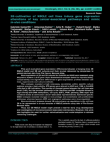 3D-cultivation of NSCLC cell lines induce gene expression alterations of key cancer-associated pathways and mimic in-vivo conditions