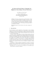 An Interval-based Query Language for High-level Surveillance Event Detection