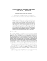 SPARQL Update for Materialized Triple Stores under DL-Lite_RDFS Entailment