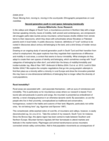 Second generation youth in rural space: belonging translocally
