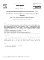 Internal versus external shading devices performance in office buildings