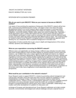 ENCATC IN CONTACT INTERVIEWENCATC NEWSLETTER JULY 2018INTERVIEW WITH ELEONORA PSENNER