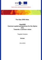 ESPON Alps 2050 Annex to the interim report