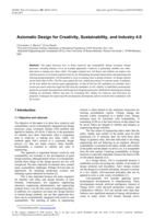 Axiomatic Design for Creativity, Sustainability, and Industry 4.0