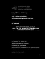 Development of solid state biocatalytic nanofibrous membranes for food fermentation
