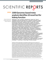 1000 Genomes-based meta-analysis identifies 10 novel loci for kidney function