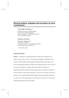 Physical artifacts, Exaptation and Innovation as Novel Recombination