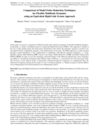 Comparison of Model Order Reduction Techniques for Flexible Multibody Dynamics using an Equivalent Rigid-Link System Approach