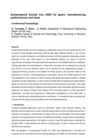 Austempered Ductile Iron (ADI) for gears: manufacturing, performances and tests