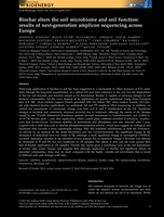 Biochar alters the soil microbiome and soil function: results of next-generation amplicon sequencing across Europe