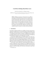 Cost-Driven Ontology-Based Data Access