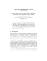 Coherence, Similarity, and Concept Generalisation
