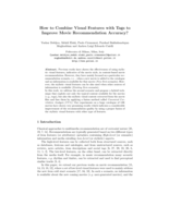 How to Combine Visual Features with Tags to Improve Movie Recommendation Accuracy?