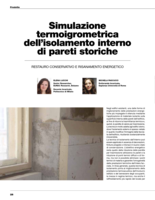 Simulazione termoigrometrica dell'isolamento interno di pareti storiche