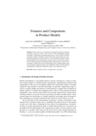 Features and Components in Product Models