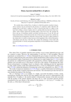 Dense, Layered, Inclined Flows of Spheres