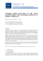 Interior mode selection in the Craig Bampton reduction technique based on an energy approach