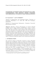 Symmetric inverse-based multilevel ILU preconditioning for solving dense complex non-Hermitian systems in electromagnetics