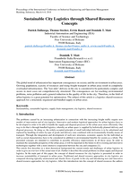 Sustainable City Logistics through Shared Resource Concepts