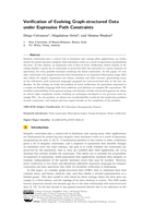 Verification of evolving graph-structured data under expressive path constraints