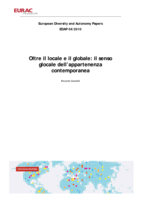 Oltre il locale e il globale: il senso glocale dell' appartenenza contemporanea