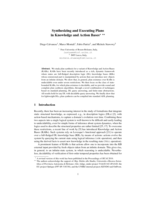 Synthesizing and Executing Plans in Knowledge and Action Bases