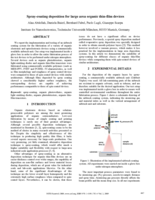 Spray-coating deposition for large area organic thin-film devices
