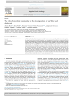 The role of microbial community in the decomposition of leaf litter and deadwood