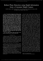 Robust Plane Detection using Depth Information from a Consumer Depth Camera