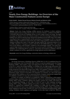 Nearly Zero Energy Buildings: An Overview of the Main Construction Features across Europe