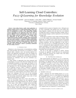 Self-learning cloud controllers: Fuzzy Q-learning for knowledge evolution