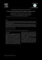 Customer-oriented Production System for Supplier Companies in CTO