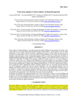 From energy signature to cluster analysis: an integrated approach