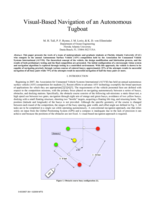 Visual-based navigation of an autonomous tugboat