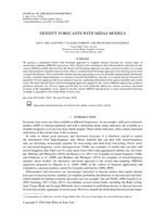 Density forecasts with MIDAS models