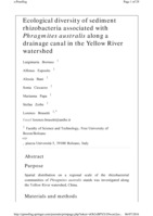 Ecological diversity of sediment rhizobacteria associated with Phragmites australis along a drainage canal in the Yellow River watershed