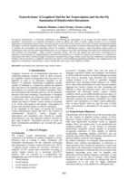 Transc&Anno: A Graphical Tool for the Transcription and On-the-Fly Annotation of Handwritten Documents