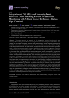 Integration of PSI, MAI, and Intensity-Based Sub-Pixel Offset Tracking Results for Landslide Monitoring with X-Band Corner Reﬂectors—Italian Alps (Corvara)
