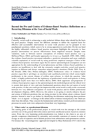 Beyond the pro and contra of evidence-based practice: Reflections on a recurring dilemma at the core of social work