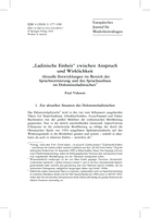 „Ladinische Einheit” zwischen Anspruch und Wirklichkeit: Aktuelle Entwicklungen im Bereich der Sprachnormierung und des Sprachausbaus im Dolomitenladinischen