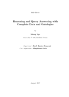 Reasoning and Query Answering with Complete Data and Ontologies