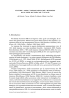 Gestire la successione nei family business: analisi di alcuni casi italiani