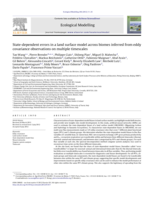 State-dependent errors in a land surface model across biomes inferred from eddy covariance observations on multiple timescales