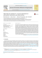 “Now that you mention it”: A Survey Experiment on Information, Inattention and Online Privacy